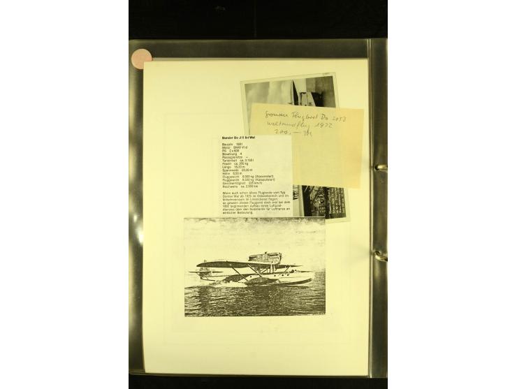 1925/1940 (ca.), umfangreiche Sammlung "Flugpostlinen aus Aller Welt" inkl. dt. Katapultpost mit ca. 190 Briefen und Karten, 