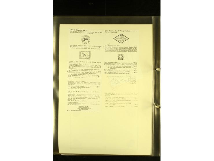 1925/1940 (ca.), umfangreiche Sammlung "Flugpostlinen aus Aller Welt" inkl. dt. Katapultpost mit ca. 190 Briefen und Karten, 