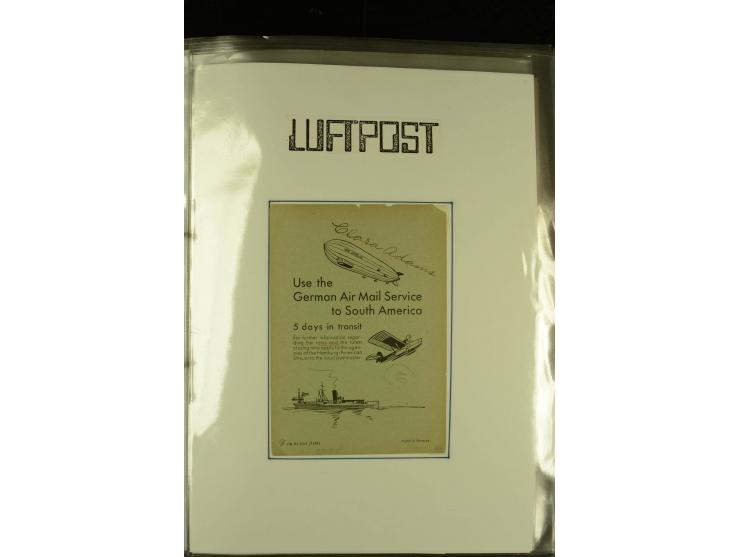 1925/1940 (ca.), umfangreiche Sammlung "Flugpostlinen aus Aller Welt" inkl. dt. Katapultpost mit ca. 190 Briefen und Karten, 