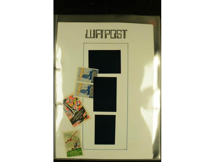 1925/1940 (ca.), umfangreiche Sammlung "Flugpostlinen aus Aller Welt" inkl. dt. Katapultpost mit ca. 190 Briefen und Karten, 