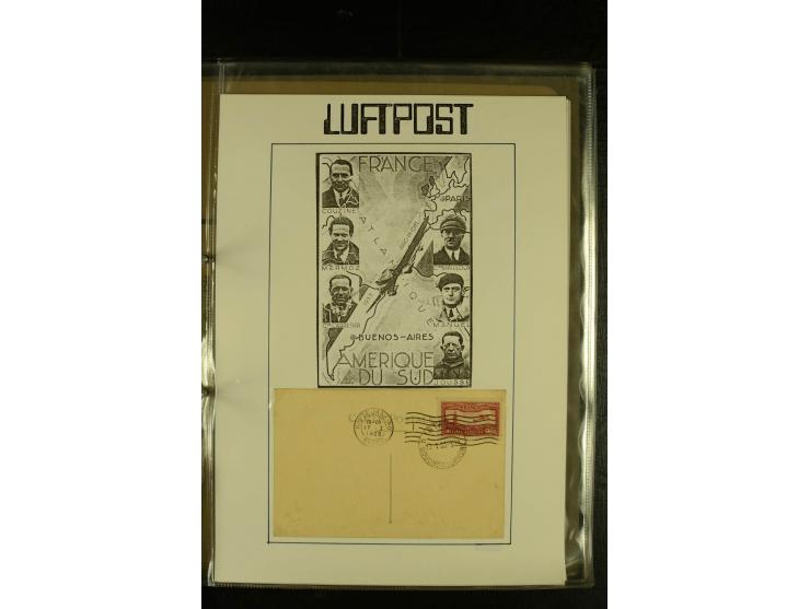 1925/1940 (ca.), umfangreiche Sammlung "Flugpostlinen aus Aller Welt" inkl. dt. Katapultpost mit ca. 190 Briefen und Karten, 