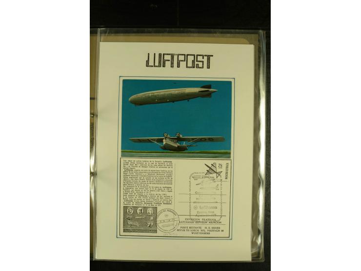 1925/1940 (ca.), umfangreiche Sammlung "Flugpostlinen aus Aller Welt" inkl. dt. Katapultpost mit ca. 190 Briefen und Karten, 