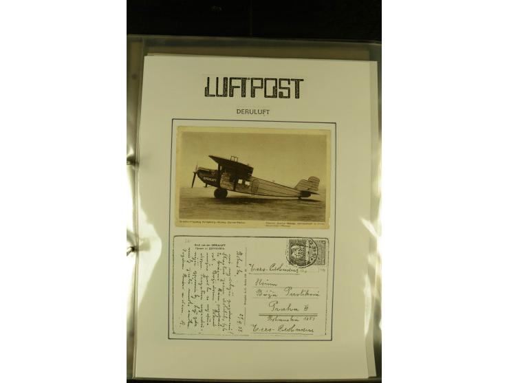 1925/1940 (ca.), umfangreiche Sammlung "Flugpostlinen aus Aller Welt" inkl. dt. Katapultpost mit ca. 190 Briefen und Karten, 