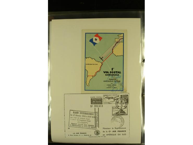 1925/1940 (ca.), umfangreiche Sammlung "Flugpostlinen aus Aller Welt" inkl. dt. Katapultpost mit ca. 190 Briefen und Karten, 