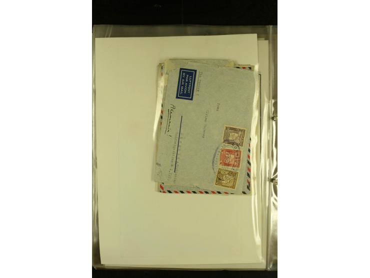 1925/1940 (ca.), umfangreiche Sammlung "Flugpostlinen aus Aller Welt" inkl. dt. Katapultpost mit ca. 190 Briefen und Karten, 