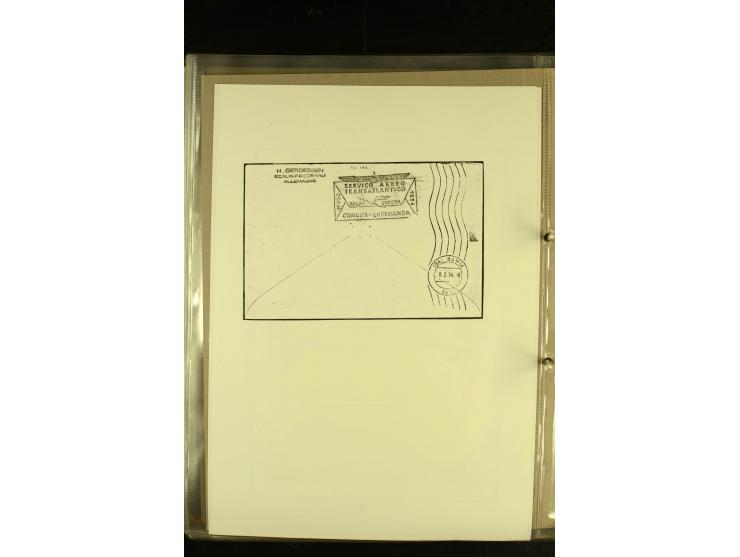 1925/1940 (ca.), umfangreiche Sammlung "Flugpostlinen aus Aller Welt" inkl. dt. Katapultpost mit ca. 190 Briefen und Karten, 