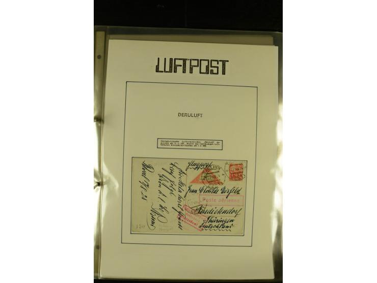 1925/1940 (ca.), umfangreiche Sammlung "Flugpostlinen aus Aller Welt" inkl. dt. Katapultpost mit ca. 190 Briefen und Karten, 