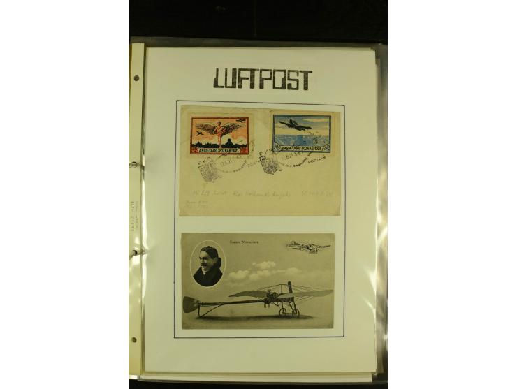 1925/1940 (ca.), umfangreiche Sammlung "Flugpostlinen aus Aller Welt" inkl. dt. Katapultpost mit ca. 190 Briefen und Karten, 