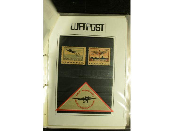 1925/1940 (ca.), umfangreiche Sammlung "Flugpostlinen aus Aller Welt" inkl. dt. Katapultpost mit ca. 190 Briefen und Karten, 