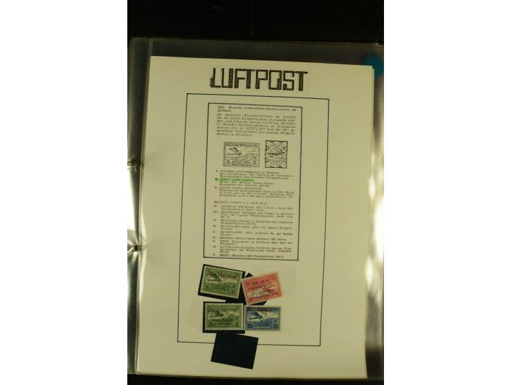 1925/1940 (ca.), umfangreiche Sammlung "Flugpostlinen aus Aller Welt" inkl. dt. Katapultpost mit ca. 190 Briefen und Karten, 