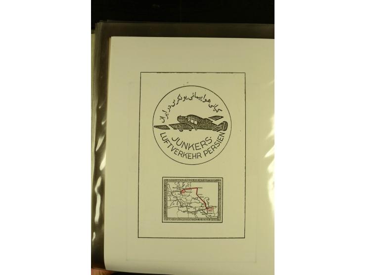 1925/1940 (ca.), umfangreiche Sammlung "Flugpostlinen aus Aller Welt" inkl. dt. Katapultpost mit ca. 190 Briefen und Karten, 