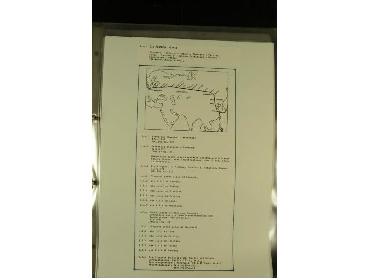 1925/1940 (ca.), umfangreiche Sammlung "Flugpostlinen aus Aller Welt" inkl. dt. Katapultpost mit ca. 190 Briefen und Karten, 