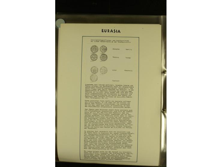 1925/1940 (ca.), umfangreiche Sammlung "Flugpostlinen aus Aller Welt" inkl. dt. Katapultpost mit ca. 190 Briefen und Karten, 