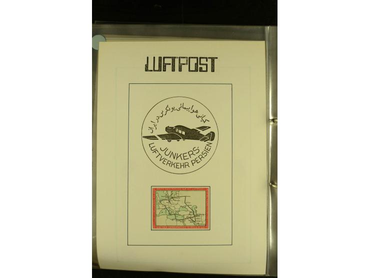 1925/1940 (ca.), umfangreiche Sammlung "Flugpostlinen aus Aller Welt" inkl. dt. Katapultpost mit ca. 190 Briefen und Karten, 