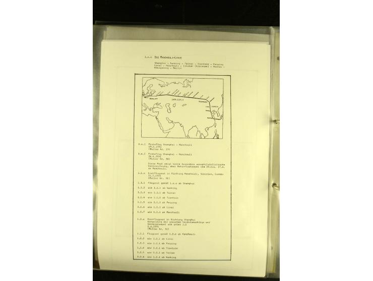 1925/1940 (ca.), umfangreiche Sammlung "Flugpostlinen aus Aller Welt" inkl. dt. Katapultpost mit ca. 190 Briefen und Karten, 