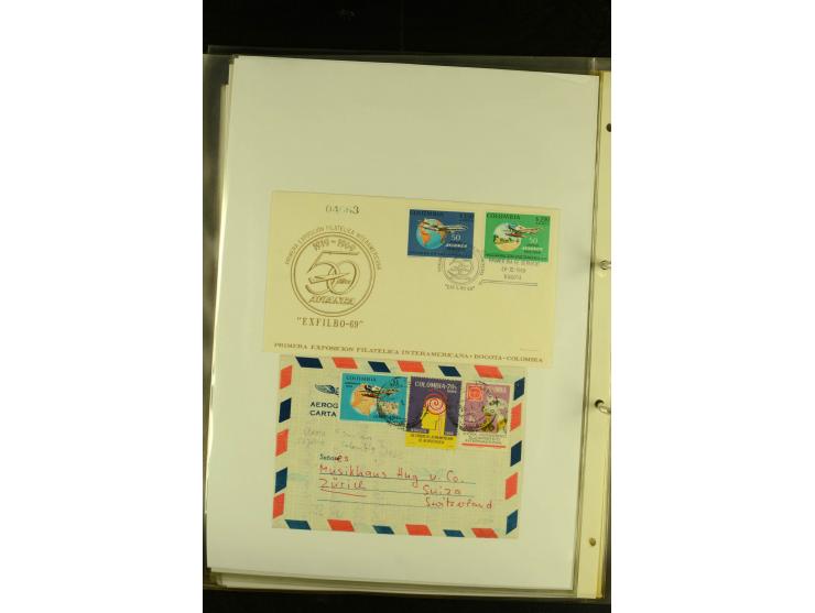 1925/1940 (ca.), umfangreiche Sammlung "Flugpostlinen aus Aller Welt" inkl. dt. Katapultpost mit ca. 190 Briefen und Karten, 