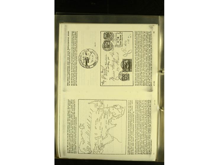 1925/1940 (ca.), umfangreiche Sammlung "Flugpostlinen aus Aller Welt" inkl. dt. Katapultpost mit ca. 190 Briefen und Karten, 