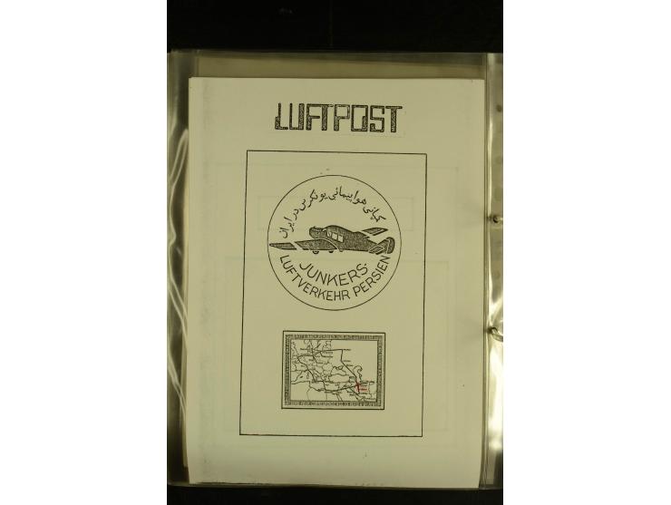 1925/1940 (ca.), umfangreiche Sammlung "Flugpostlinen aus Aller Welt" inkl. dt. Katapultpost mit ca. 190 Briefen und Karten, 