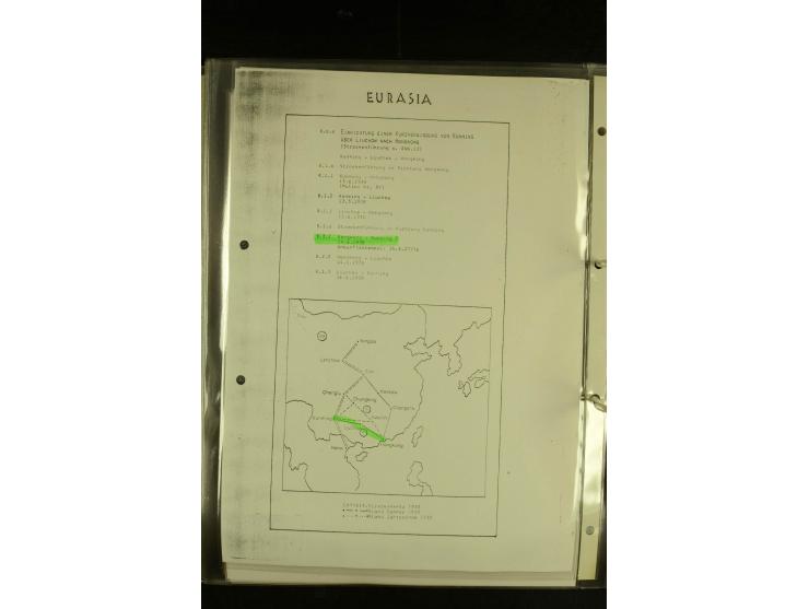 1925/1940 (ca.), umfangreiche Sammlung "Flugpostlinen aus Aller Welt" inkl. dt. Katapultpost mit ca. 190 Briefen und Karten, 