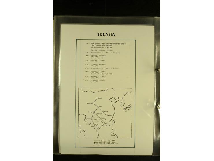 1925/1940 (ca.), umfangreiche Sammlung "Flugpostlinen aus Aller Welt" inkl. dt. Katapultpost mit ca. 190 Briefen und Karten, 