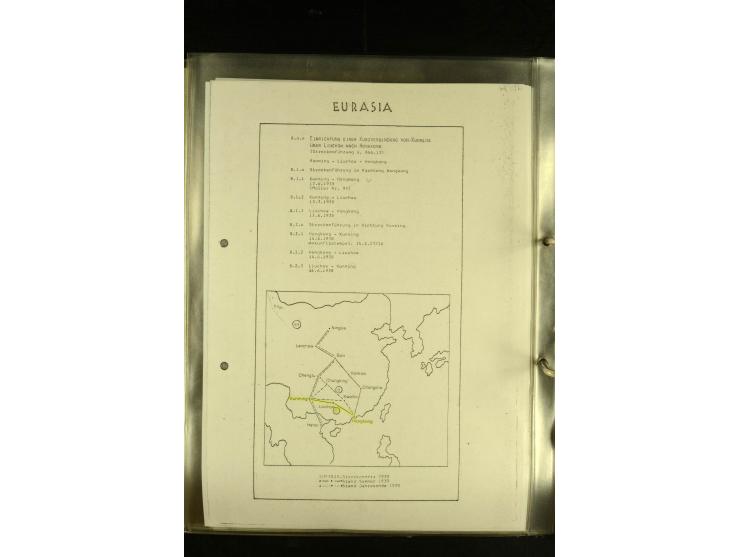 1925/1940 (ca.), umfangreiche Sammlung "Flugpostlinen aus Aller Welt" inkl. dt. Katapultpost mit ca. 190 Briefen und Karten, 