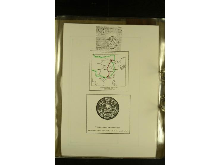 1925/1940 (ca.), umfangreiche Sammlung "Flugpostlinen aus Aller Welt" inkl. dt. Katapultpost mit ca. 190 Briefen und Karten, 