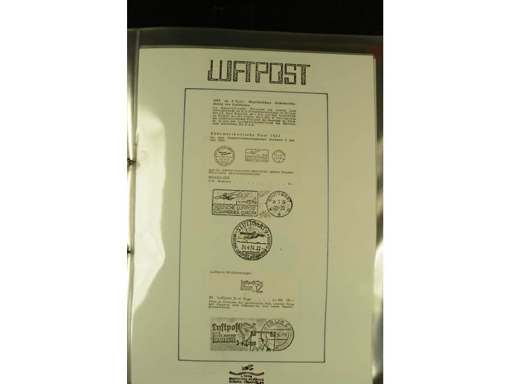 1925/1940 (ca.), umfangreiche Sammlung "Flugpostlinen aus Aller Welt" inkl. dt. Katapultpost mit ca. 190 Briefen und Karten, 