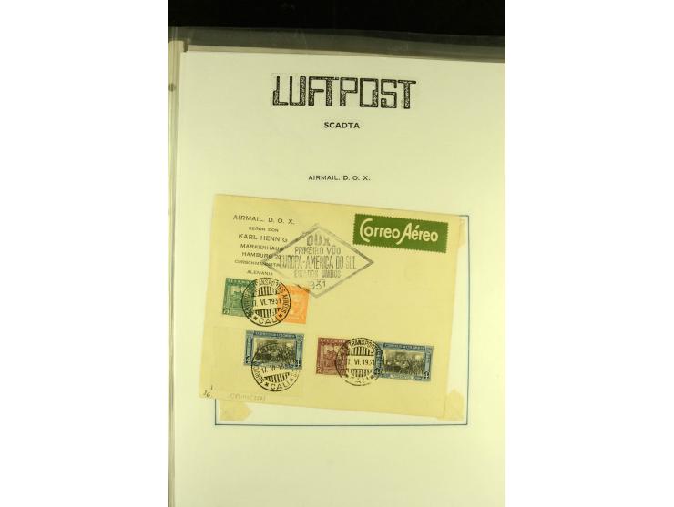 1920/1939, umfangreiche Sammlung mit ca. 170 Briefen und Karten auf selbstgefertigten Albenblätttern mit Beschriftung, dabei 