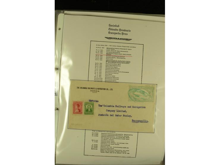 1920/1939, umfangreiche Sammlung mit ca. 170 Briefen und Karten auf selbstgefertigten Albenblätttern mit Beschriftung, dabei 