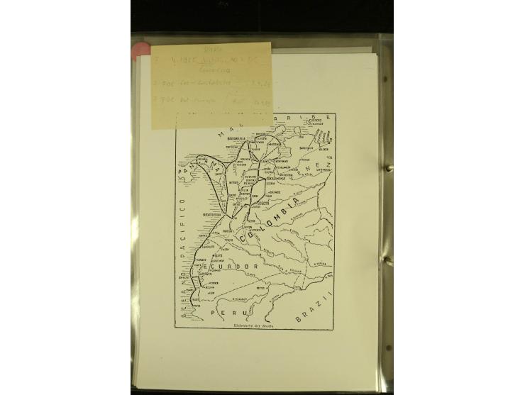 1920/1939, umfangreiche Sammlung mit ca. 170 Briefen und Karten auf selbstgefertigten Albenblätttern mit Beschriftung, dabei 