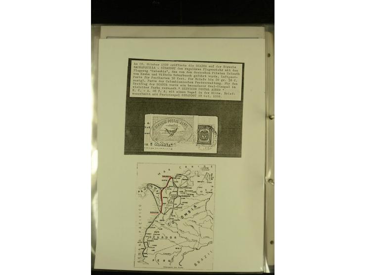 1920/1939, umfangreiche Sammlung mit ca. 170 Briefen und Karten auf selbstgefertigten Albenblätttern mit Beschriftung, dabei 