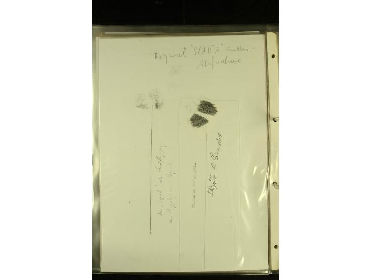1920/1939, umfangreiche Sammlung mit ca. 170 Briefen und Karten auf selbstgefertigten Albenblätttern mit Beschriftung, dabei 