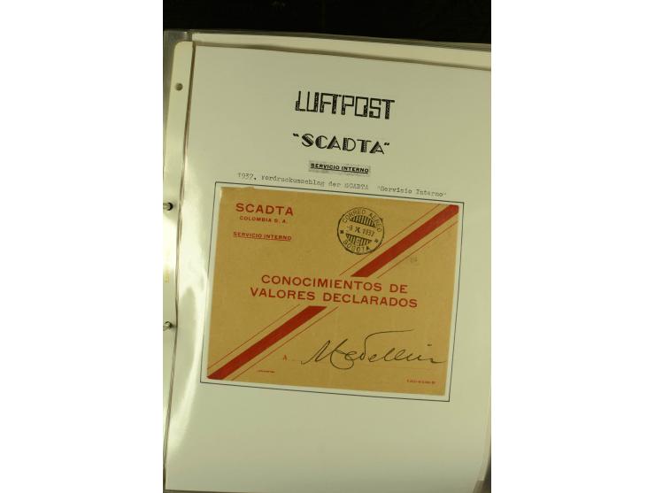 1920/1939, umfangreiche Sammlung mit ca. 170 Briefen und Karten auf selbstgefertigten Albenblätttern mit Beschriftung, dabei 