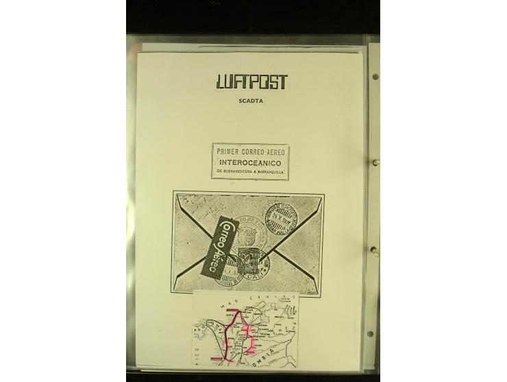 1920/1939, umfangreiche Sammlung mit ca. 170 Briefen und Karten auf selbstgefertigten Albenblätttern mit Beschriftung, dabei 