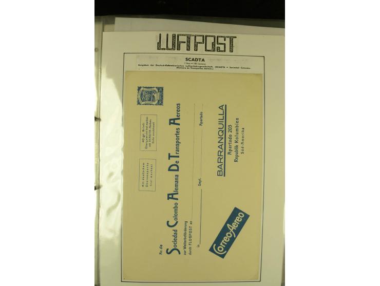 1920/1939, umfangreiche Sammlung mit ca. 170 Briefen und Karten auf selbstgefertigten Albenblätttern mit Beschriftung, dabei 