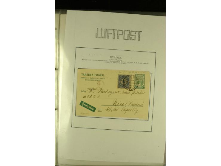 1920/1939, umfangreiche Sammlung mit ca. 170 Briefen und Karten auf selbstgefertigten Albenblätttern mit Beschriftung, dabei 