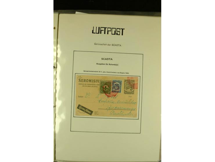 1920/1939, umfangreiche Sammlung mit ca. 170 Briefen und Karten auf selbstgefertigten Albenblätttern mit Beschriftung, dabei 