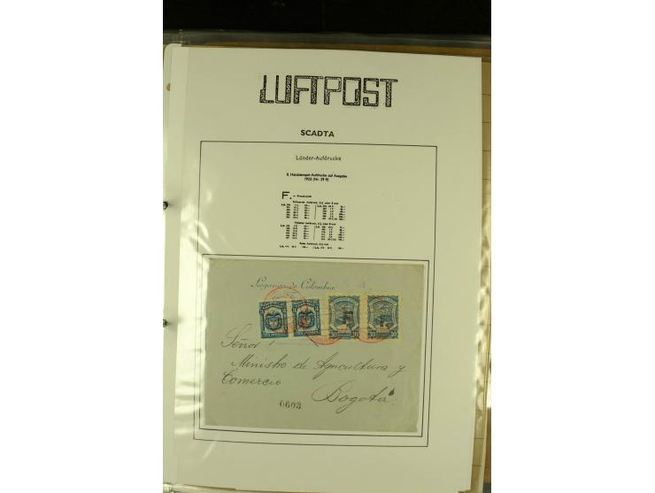 1920/1939, umfangreiche Sammlung mit ca. 170 Briefen und Karten auf selbstgefertigten Albenblätttern mit Beschriftung, dabei 