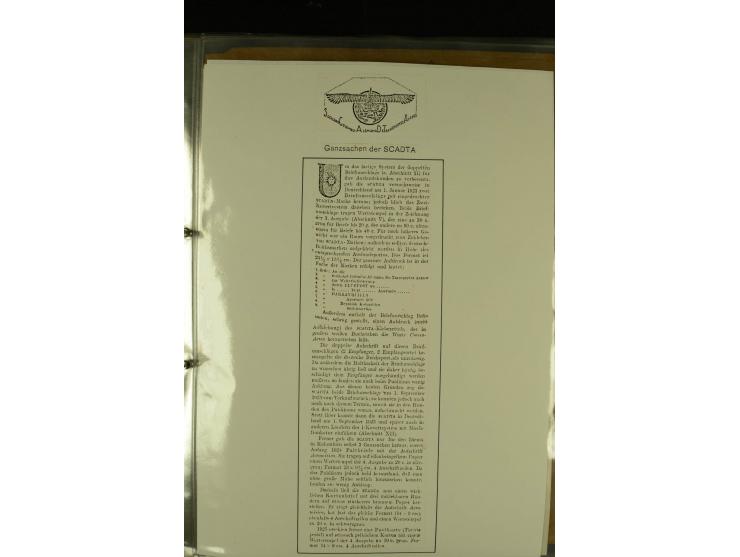 1920/1939, umfangreiche Sammlung mit ca. 170 Briefen und Karten auf selbstgefertigten Albenblätttern mit Beschriftung, dabei 