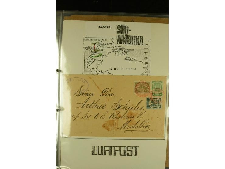 1920/1939, umfangreiche Sammlung mit ca. 170 Briefen und Karten auf selbstgefertigten Albenblätttern mit Beschriftung, dabei 