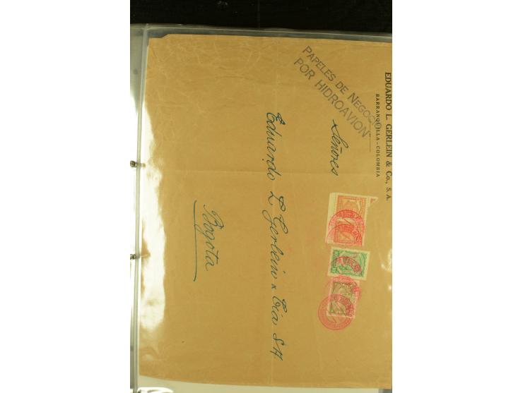 1920/1939, umfangreiche Sammlung mit ca. 170 Briefen und Karten auf selbstgefertigten Albenblätttern mit Beschriftung, dabei 