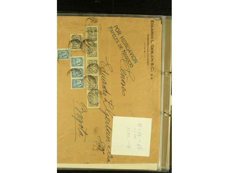 1920/1939, umfangreiche Sammlung mit ca. 170 Briefen und Karten auf selbstgefertigten Albenblätttern mit Beschriftung, dabei 