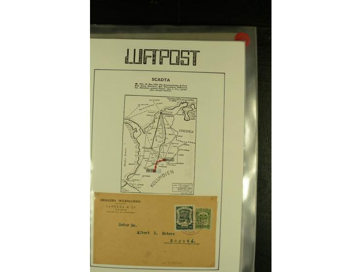 1920/1939, umfangreiche Sammlung mit ca. 170 Briefen und Karten auf selbstgefertigten Albenblätttern mit Beschriftung, dabei 