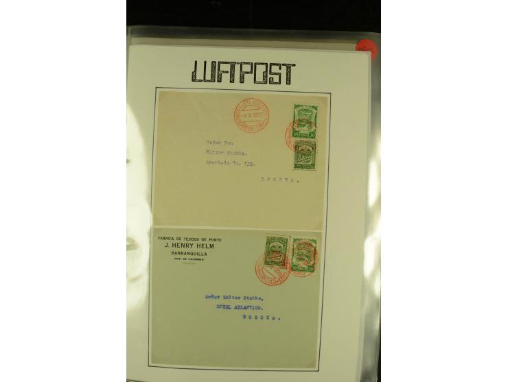1920/1939, umfangreiche Sammlung mit ca. 170 Briefen und Karten auf selbstgefertigten Albenblätttern mit Beschriftung, dabei 