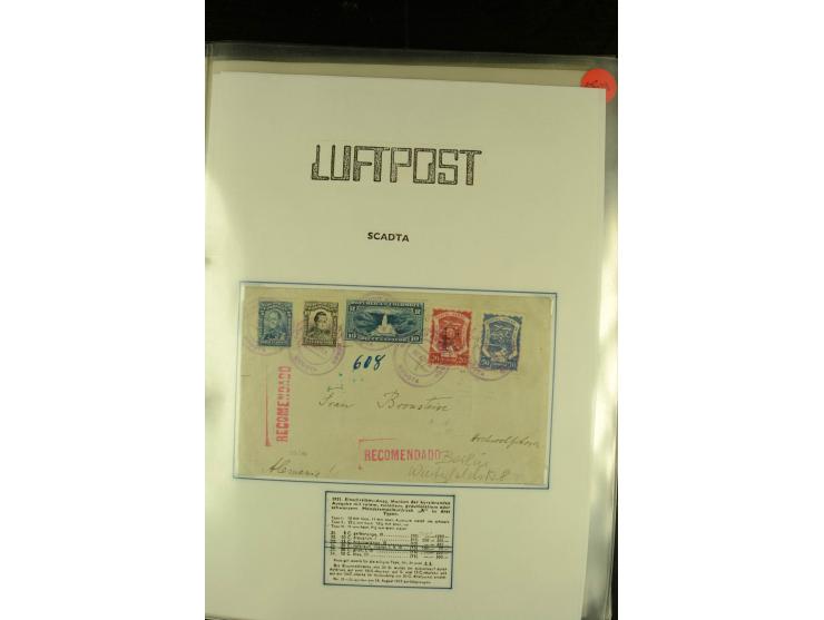 1920/1939, umfangreiche Sammlung mit ca. 170 Briefen und Karten auf selbstgefertigten Albenblätttern mit Beschriftung, dabei 