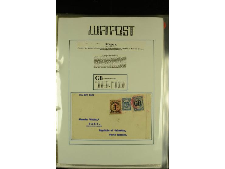 1920/1939, umfangreiche Sammlung mit ca. 170 Briefen und Karten auf selbstgefertigten Albenblätttern mit Beschriftung, dabei 