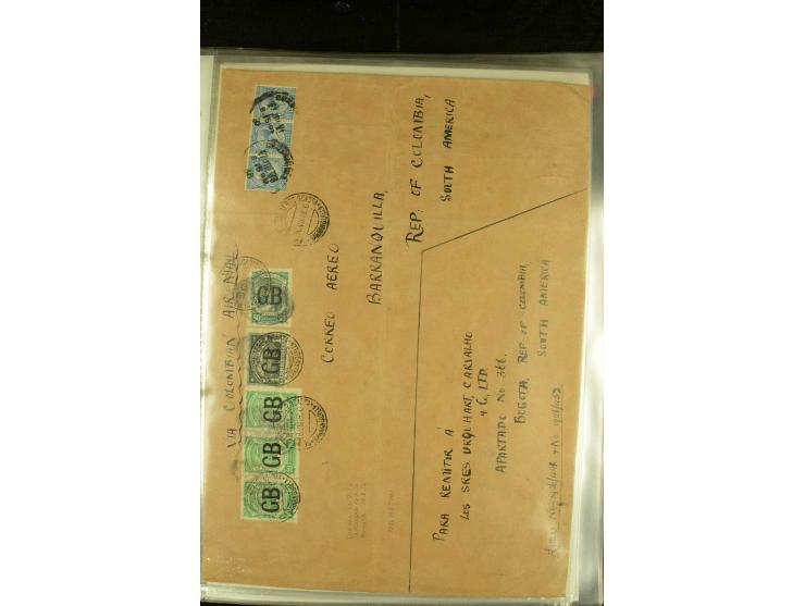 1920/1939, umfangreiche Sammlung mit ca. 170 Briefen und Karten auf selbstgefertigten Albenblätttern mit Beschriftung, dabei 