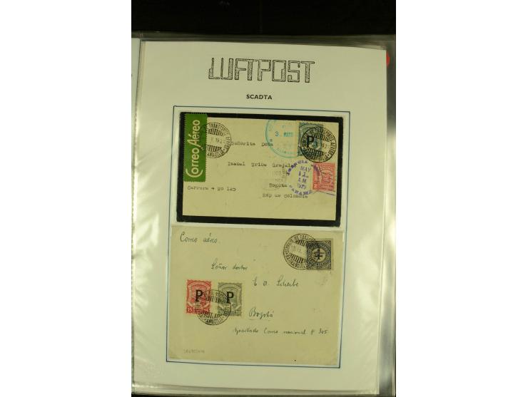 1920/1939, umfangreiche Sammlung mit ca. 170 Briefen und Karten auf selbstgefertigten Albenblätttern mit Beschriftung, dabei 