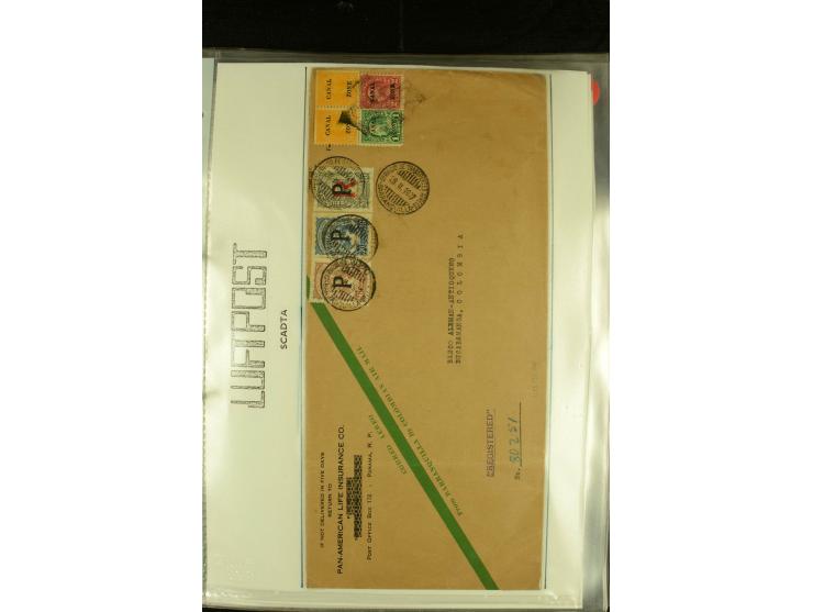 1920/1939, umfangreiche Sammlung mit ca. 170 Briefen und Karten auf selbstgefertigten Albenblätttern mit Beschriftung, dabei 