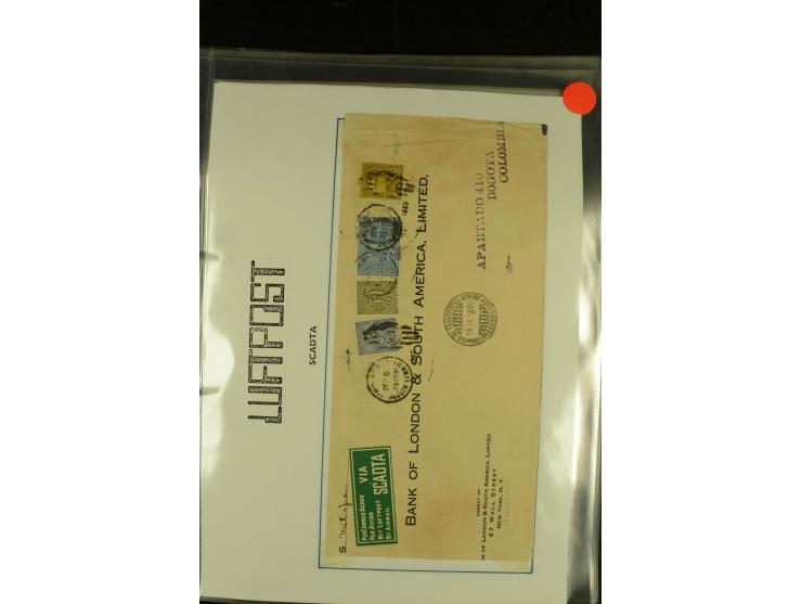 1920/1939, umfangreiche Sammlung mit ca. 170 Briefen und Karten auf selbstgefertigten Albenblätttern mit Beschriftung, dabei 